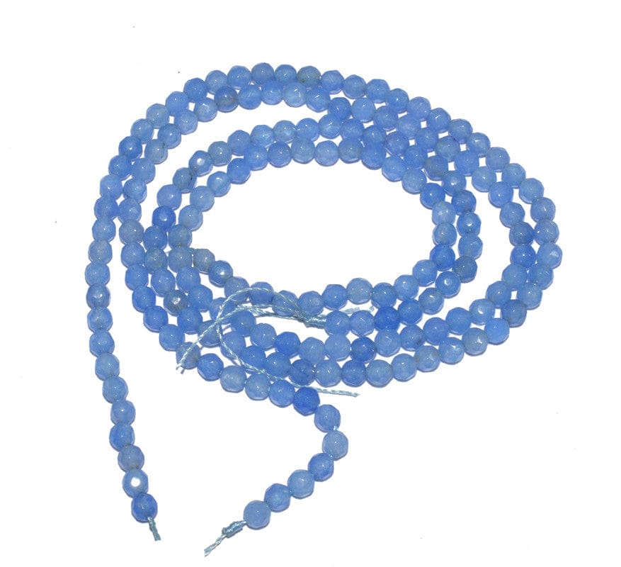 Gemstone Faceted Round Agate Loose Beads , (4 MM) , ZSUF-020-1 String  in 90 Pcs / 4 MM