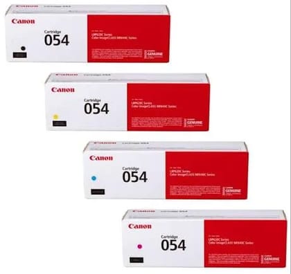 Canon 054 Toner Cartridge Set 4 Pack | Works with Canon Color imageCLASS MF644Cdw, MF642Cdw, MF641Cdw, MF644Cdw, LBP622Cdw Laser Printer