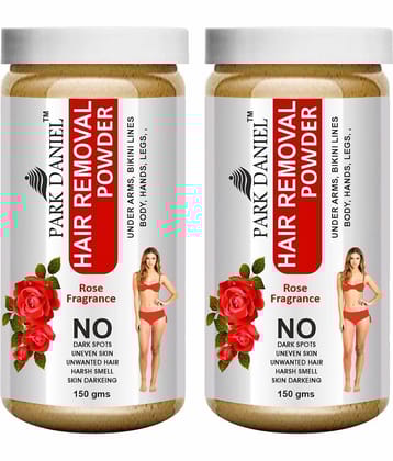 Park Daniel Rose Fragrance Hair Removal Powder 300 g Pack of 2