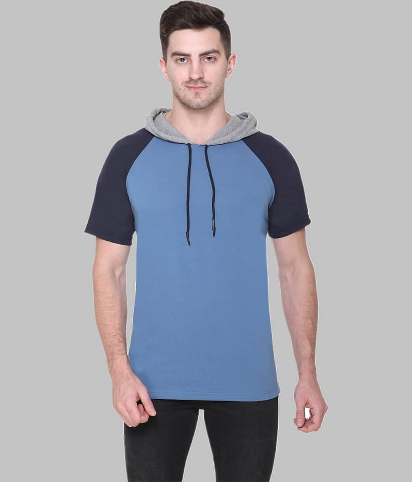 HVBK Pack of 1 Cotton Blend Regular Fit Men's T-Shirt ( Multicolor )