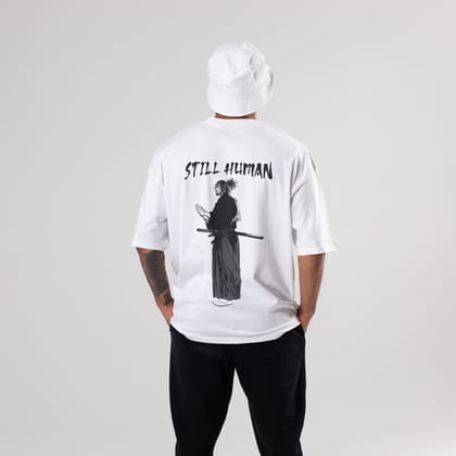 Vagabond Oversized T-Shirt-S / White / 240 GSM (100% Cotton)