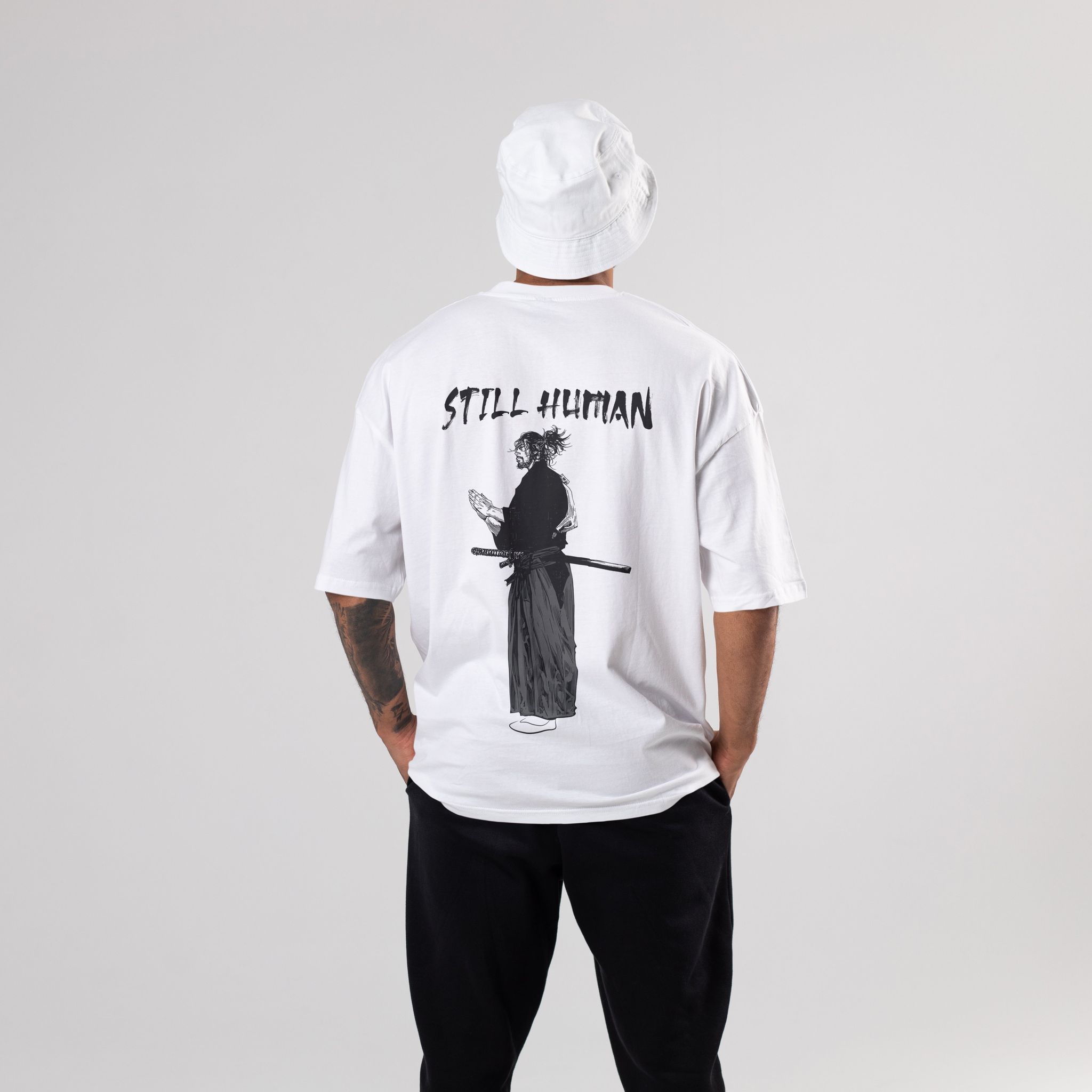 Vagabond Oversized T-Shirt-S / White / 240 GSM (100% Cotton)