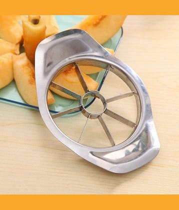 forral Silver Stainless Steel 8 Blades Fruit Slicer Ultra-Sharp Apple Cutter ( Set of 1 )