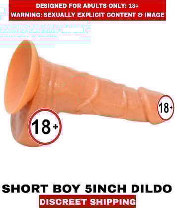 New Real Orgasm Double Short Boy 5inch Silicon Dildo Female Sexy Toy For Women