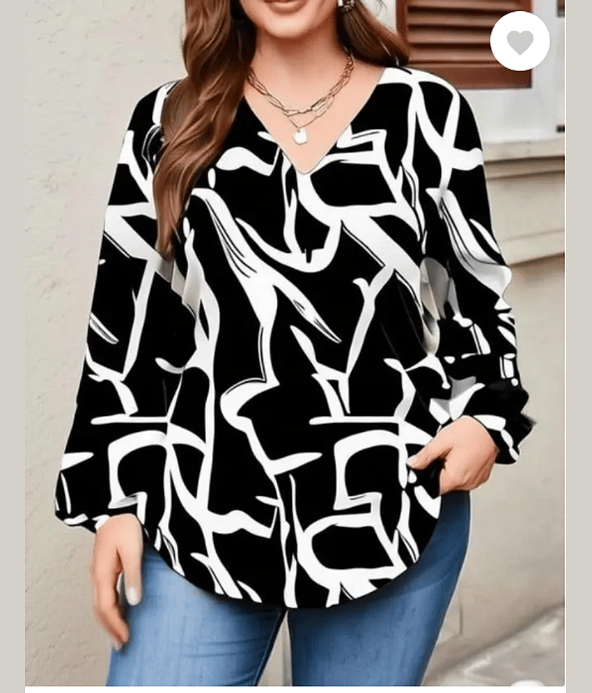 HF WARD Women's Cotton Regular Top ( Black )