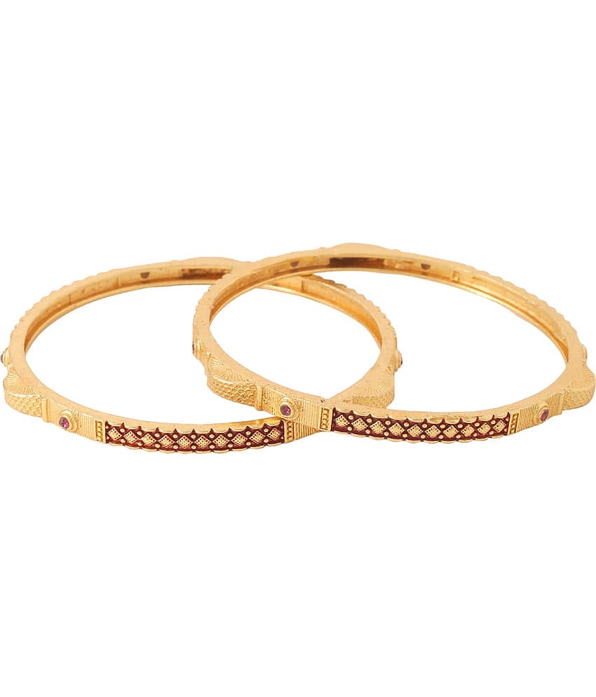 VIRAASI - Gold Bangle ( Pack of 1 )