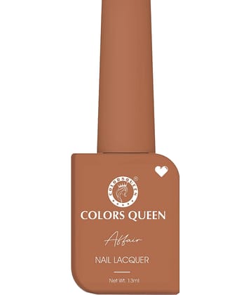 Colors Queen Affair Nail Polish 13ml, Rusty Cinemon (Shade - 04)