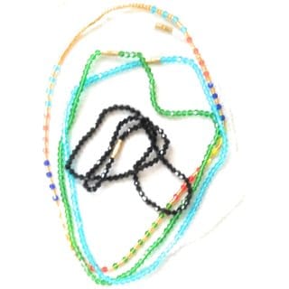 Multi Coloure Mala Blue Black White Green Multicolour Pack Of 5