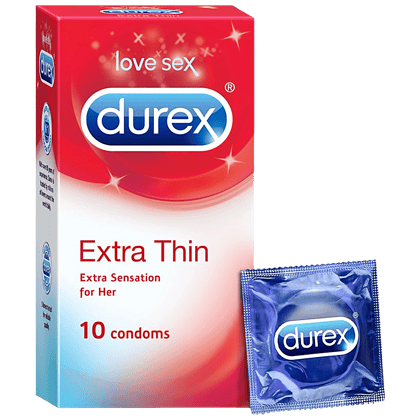 Durex Condoms - Extra Thin, 10 Pcs