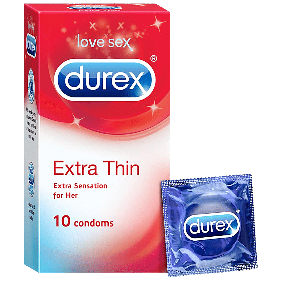 Durex Condoms - Extra Thin, 10 Pcs