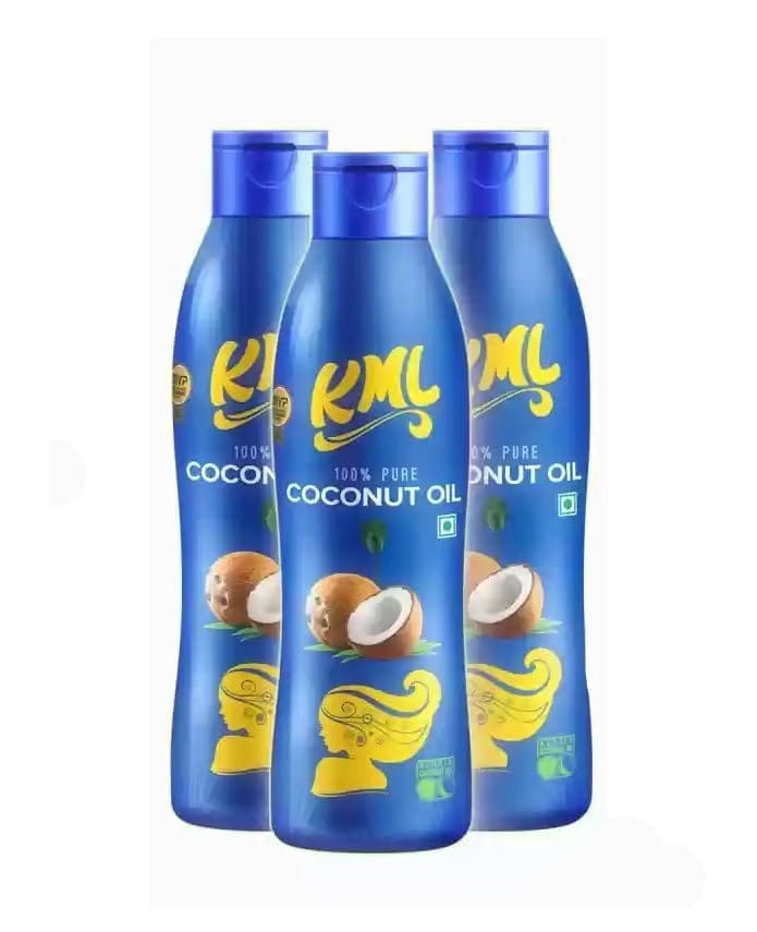 KML 100% Pure Coconut Hair Oil (250 ml), Pack Of 3