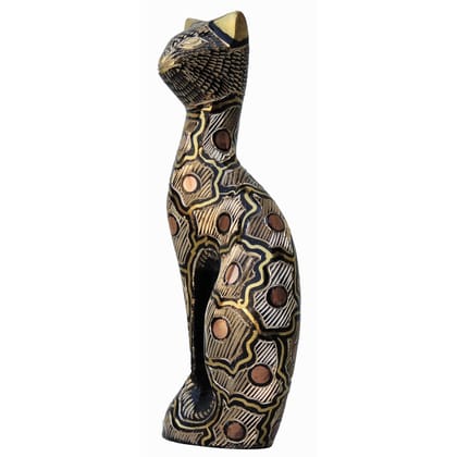 Brass Showpiece Cat Statue (ANMAS044 D) Brass Showpiece Cat Statue (ANMAS044 D)