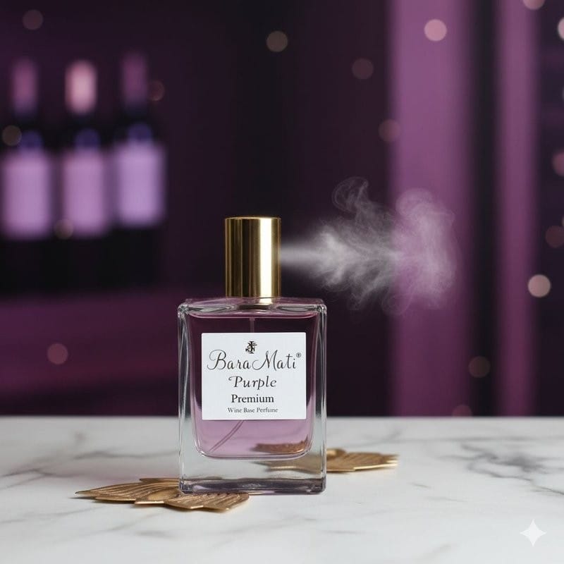 Baramati Purple Premium Wine Base Perfume - Elegant & Long-Lasting Fragrance (50ml)
