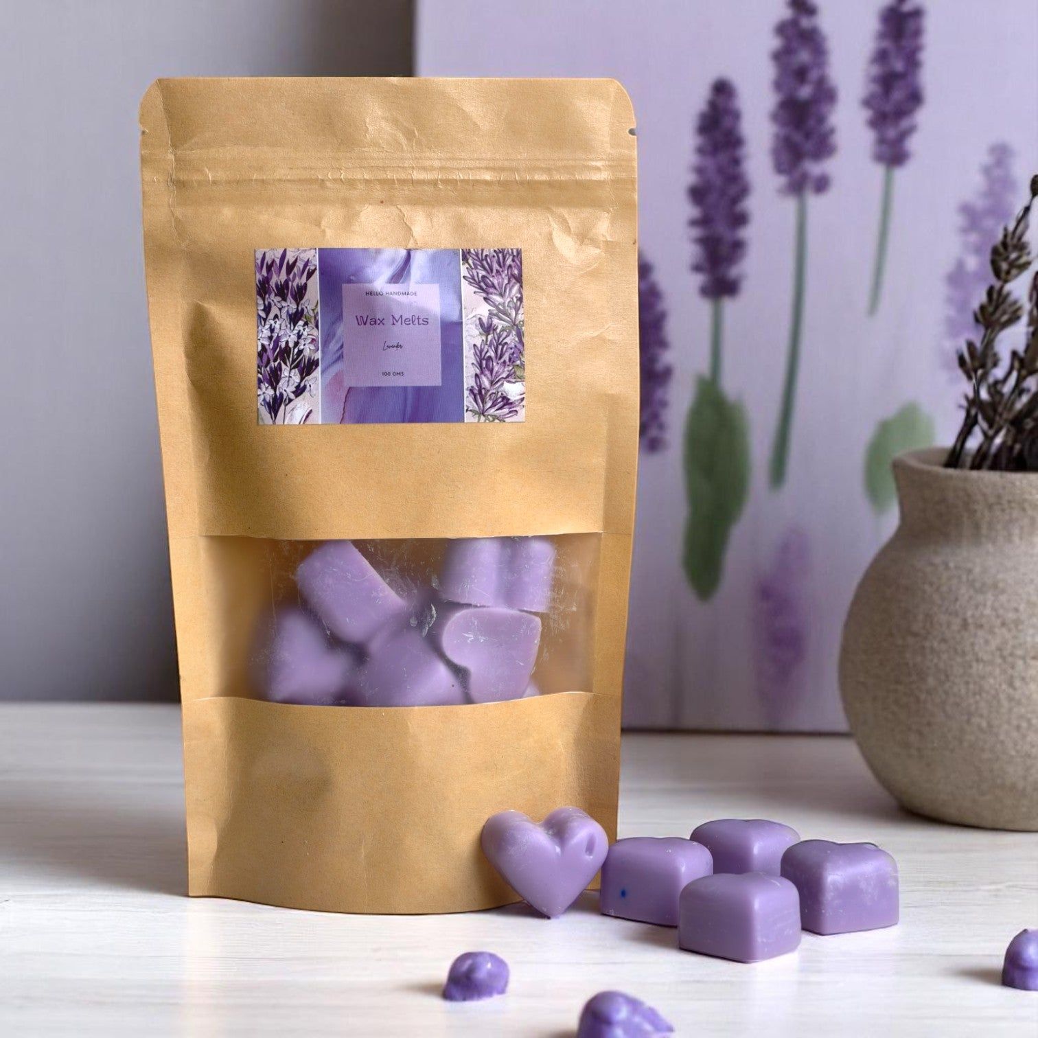 Soy Wax Melt 100 GM Pack-Lavender