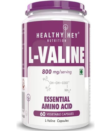 HEALTHYHEY NUTRITION L-Valine 800mg - 60 Vegetable Capsules Capsule 800 mg