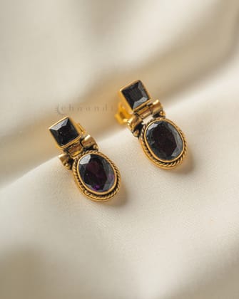 Gold Polish Silver Earrings CHE1713