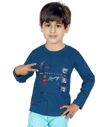 hrr Pack of 2 Boys Cotton T-Shirt ( Blue )