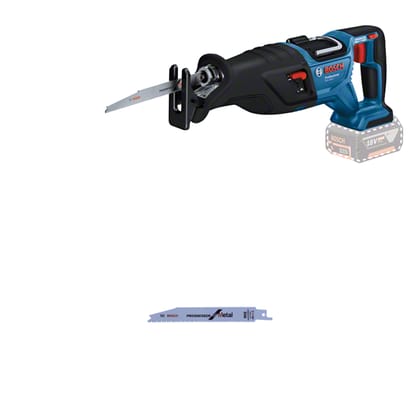 Bosch GSA 185-LI Professional Cordless Reciprocating Saw (Solo - Bare Tool, Battery & Charger Not Included) - 06016C00L0