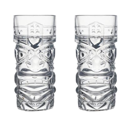 Beer Mug | 400 ML | Modern Bar Tiki Glasses | Premium Crystal Clear Glass | Cocktail Cup | Perfect for Whiskey, Wine, Juice, mocktail