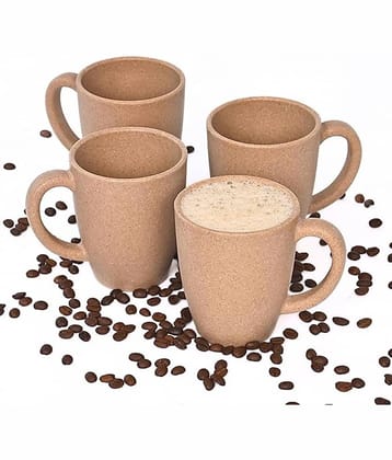 iview kitchenware Coffee/Tea/Milk/Chai Plastic Coffee Mug 300 mL ( Pack of 4 )