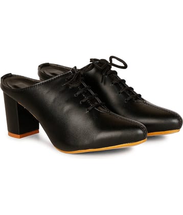 Ishransh - Black Women's Mules Heels