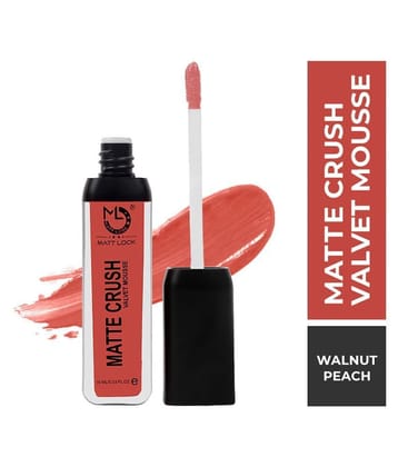 Mattlook Matte Crush Velvet Mousse Lipstick, Walnut Peach (10ml)