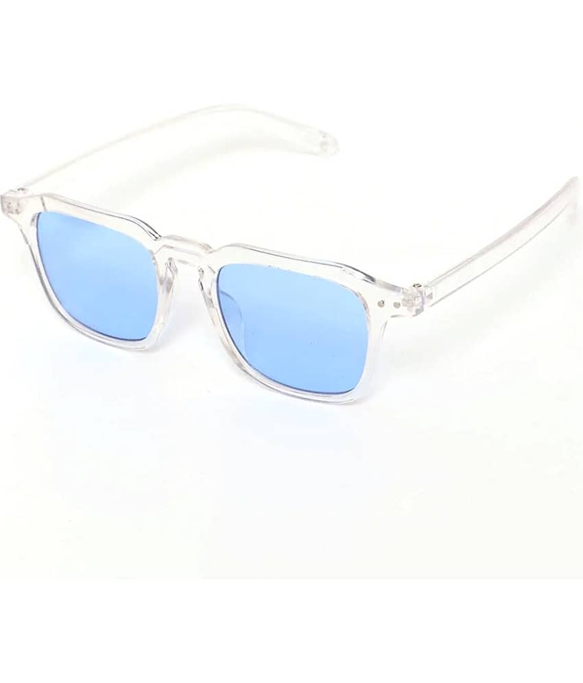 Elligator White Square Sunglasses ( Pack of 1 )