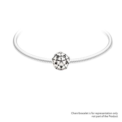 White Butter Cup | 925 Silver charms for Bracelets / Chain-Free / Silver / Modern