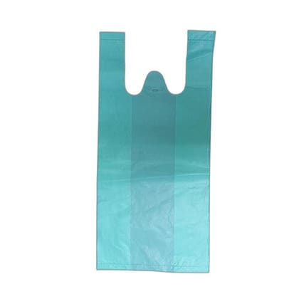 Enviclean W-Cut Green Carrying Bag (100kg Bulk) | Biodegradable Packaging | Eco-Friendly Retail & Grocery Bags