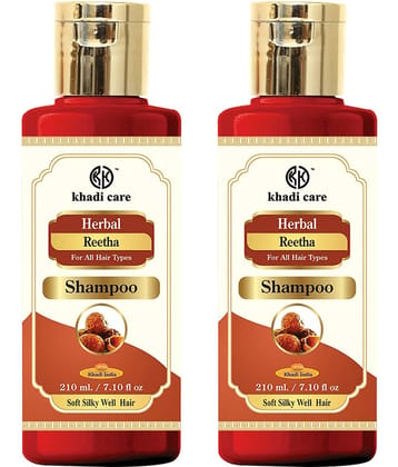 Khadi Care Herbal Reetha Shampoo (210ml Each) Pack of 2