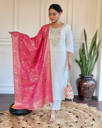 Mirror Work Wedding Outfit-S