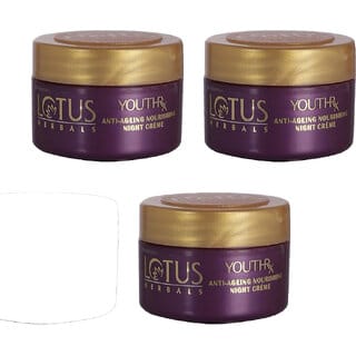 Lotus Herbals Youthrx Antiaging Nourishing Night Cream 10G ( Pack Of 3)