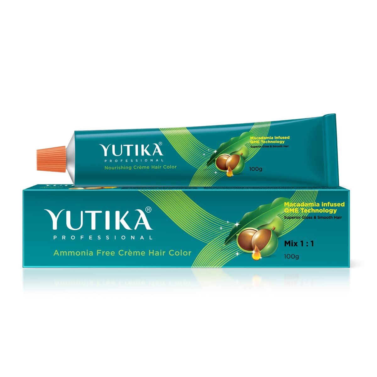 Yutika Professional Creme Hair Color 100gm Dark Ash Brown 3.1 Yutika Professional Creme Hair Color 100gm Dark Ash Brown 3.1 - DARK ASH BROWN 3.1 / 100 g (Pack of 1)