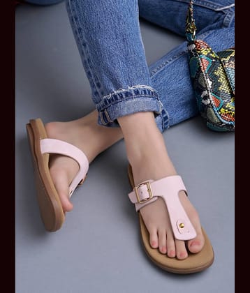 Shoetopia Pink Women's Flats