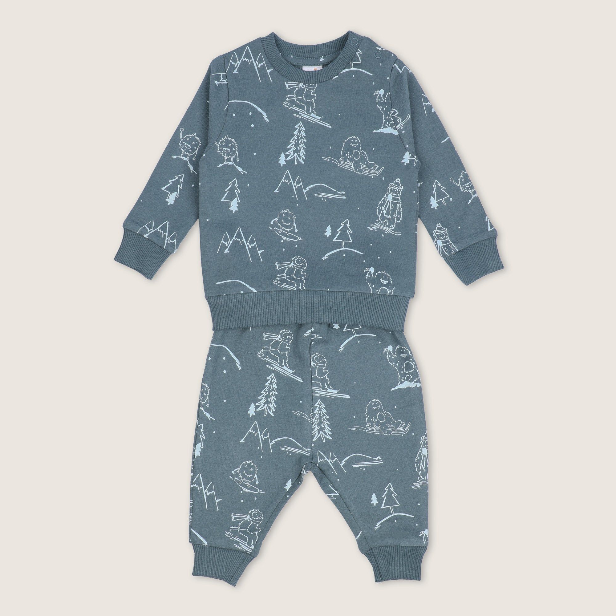 Christmas Green Joggers-6-9 Months