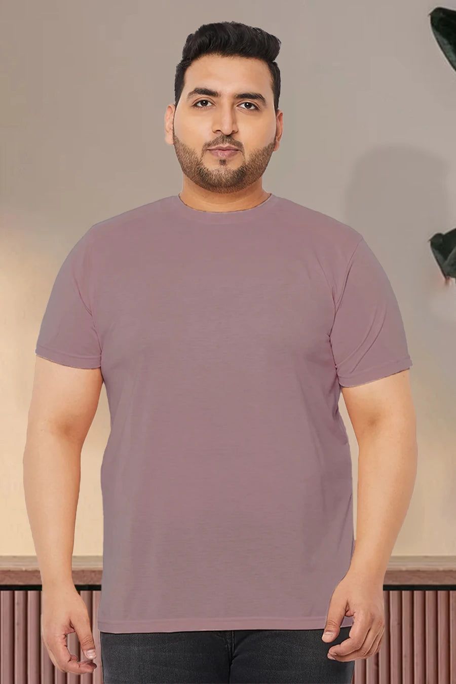 Plus Size - Mouve- Classic Crew-XXL