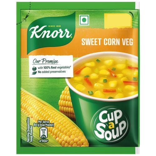 Knorr Sweet Corn Soup - 100% Real Vegetables, No Added Preservatives, 42 g
