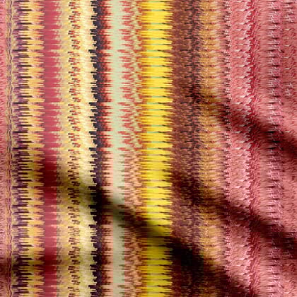 abstract strips Print Fabric-Cotton