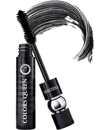 Colors Queen Stack Mascara Clump Free, Comfy, Waterproof - Black, 10ml (Pack of 1)