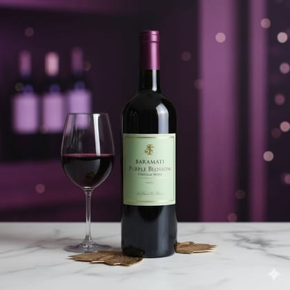 Baramati Purple Blossom Vintage Wine - Premium Red Wine Blend (750ml)