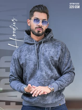 Cloud Printed Light Grey Sweatshirt-S