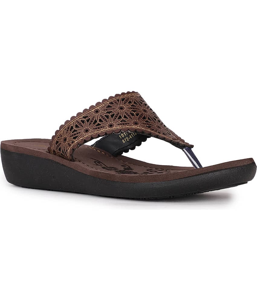 Bata Brown Women's Flats