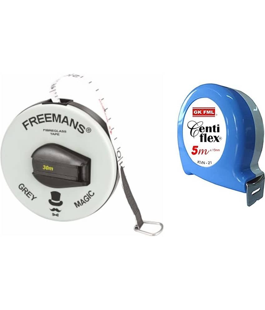 Freemans Grey Magic 30 Mtr Measuring Tape/Centi Flex 5 Mtr Measuring Tape