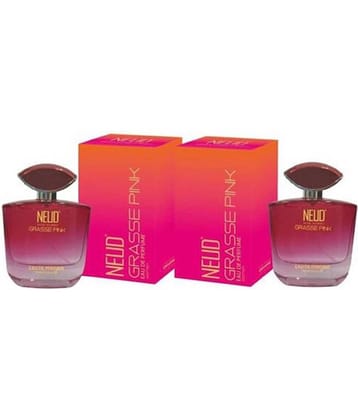NEUD Grasse Pink Luxury Perfume for Women Long Lasting EDP, 100 ml Each (Pack of 2)