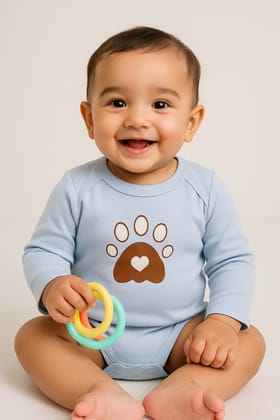Heather Colored Cotton Jersey Onesie-0-3 months