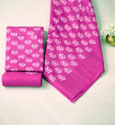 Handcrafted Batik Print Unstitched 3-Piece Suit Set Handcrafted Batik Print Unstitched 3-Piece Suit Set