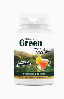 Greena tea with greentea, grape seed, cinnamon, tulsi, ashwagandha, for immunty booster, detox & weight managment, 30 tablets (30)