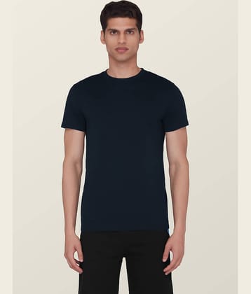 XYXX - Navy Blue Cotton Regular Fit Men's T-Shirt ( Pack of 1 )