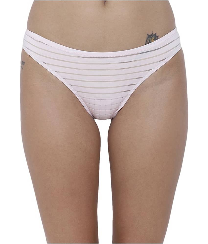 BASIICS By La Intimo Polyester Women's Briefs ( Pink )