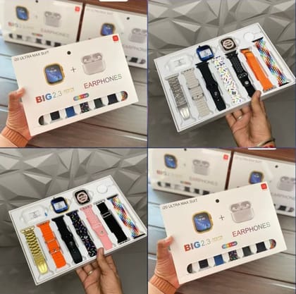 Ultra 10 in 1 Smart Watch Earbuds with smart watch